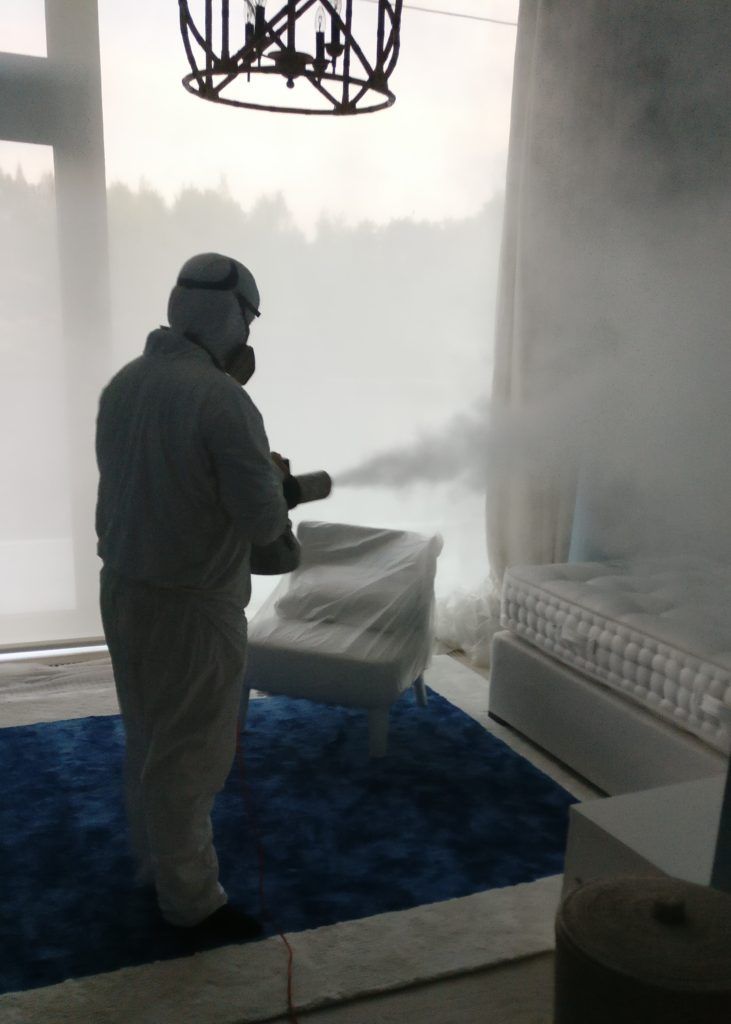 Сухой туман от запахов. Обработка сухим туманом в Калининграде.